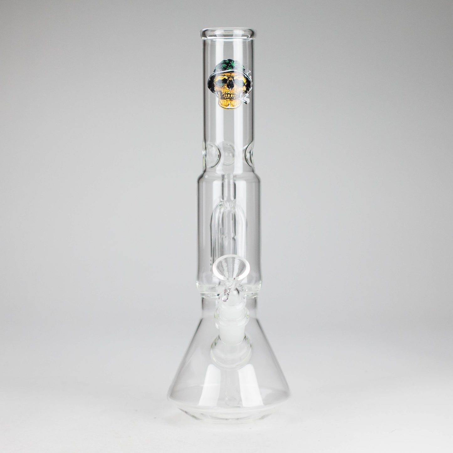 12" Beaker glass water bong with Perc